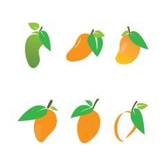 Mango in flat style