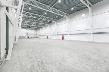 Interior of empty warehouse