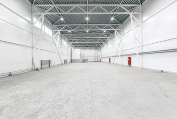 Interior of empty warehouse