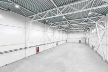 Interior of empty warehouse