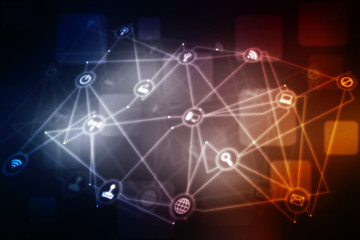 Digital Abstract technology background,2d illustration