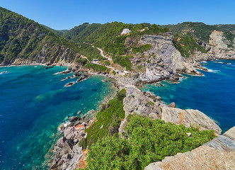 Incredible nature of Skopelos island, Sporades, Greece. Mamma Mia beach