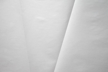 White crumpled paper close up texture background