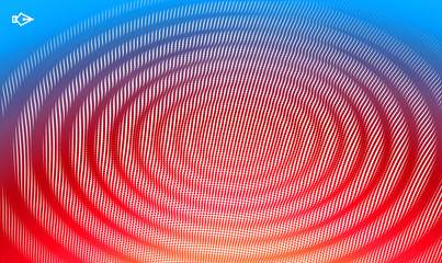 3D wavy background with ripple effect. Vector illustration with particle. 3D grid surface.