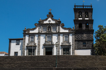 Obraz premium Church in Ribeira Grande, Sao Miguel, Azores
