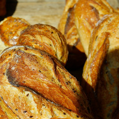french sourdough bread  sold in bakery