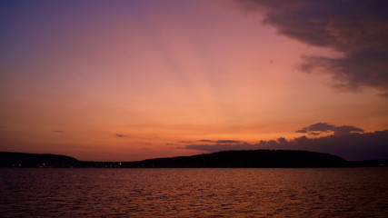 Obraz premium Sunset over the Aegean Sea