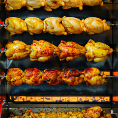 spindle of roast chicken