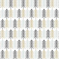 Weihnachtsbaum-Muster-Hintergrund. Skandinavisches Design