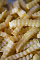 French fries. junk food concept