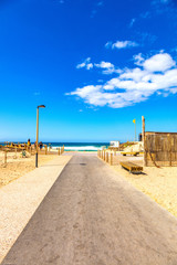 Seignosse, Landes, France - View of the beach entrance