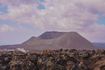 Fototapeta na wymiar Volcano's rocks