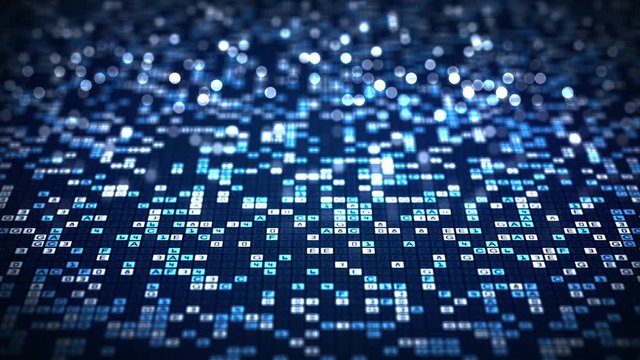 Abstract technology big data digital code futuristic background concept.
