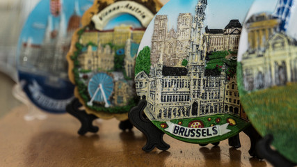 Souvenir plates from Europe Countries