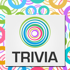 Trivia Colorful Rings Circular Background Square 