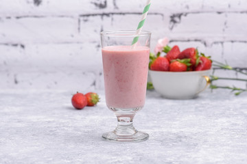 Strawberry yogurt smoothie