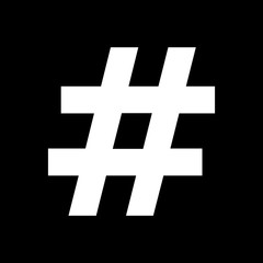 Obraz premium Hashtag und Hintergrund