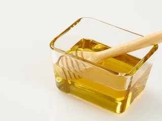 honey and wooden stick