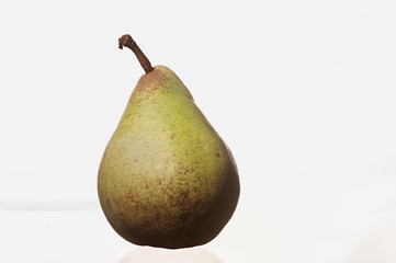 pear standing on a white background