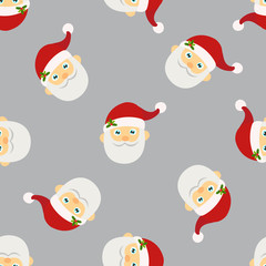 Santa Claus seamless background.