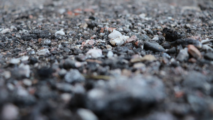 texture of road gravel