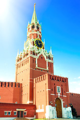 Fototapeta na wymiar Spasskaya Tower