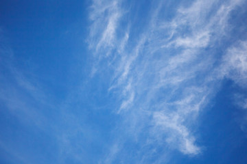 Cirrus white clouds.