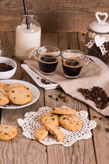 Obraz na płótnie Canvas Chocolate chip cookies. 