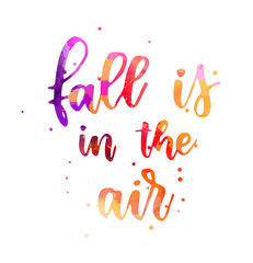 Fall is in the air handlettering