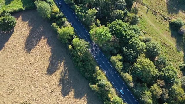 Landscape drone shots, Epping Forest London, UK