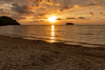 Obraz premium Beautiful sunset in Malaysia