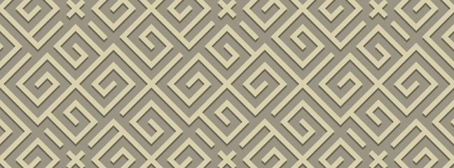 Striped geomitrical illustration. Monochrome trellis. Maze.