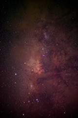 Beautiful Milky way galaxy with stars on night sky background.