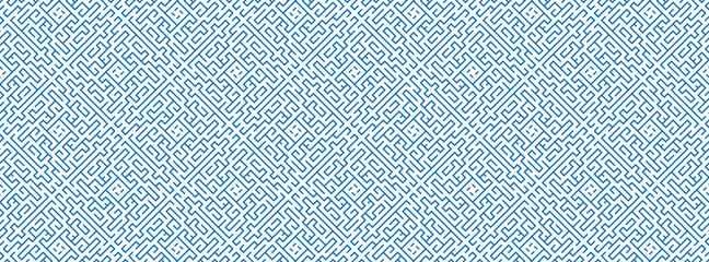 Striped geomitrical illustration. Monochrome trellis. Maze.