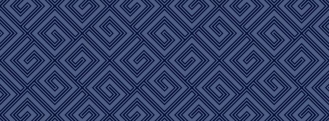 Striped geomitrical illustration. Monochrome trellis. Maze.