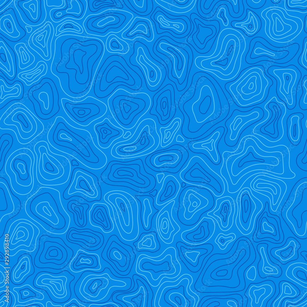 Poster abstract azure water surface seamless pattern. blue sea ripple. minimalist background with waves