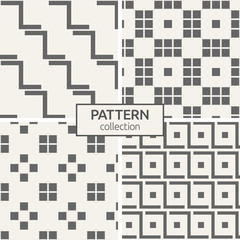 Set of four seamless patterns.