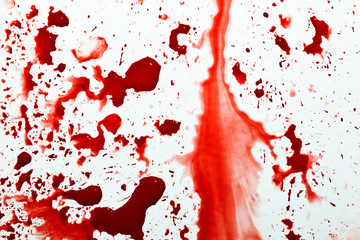 Blood stains and splashes texture