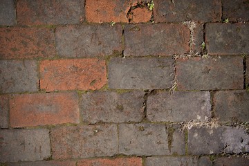 old red brick wall background
