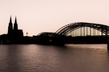 tower bridge at dusk