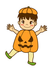 ハロウィーン　仮装　お化けカボチャ