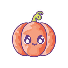 halloween pumpkin on white background