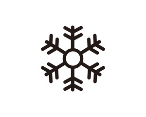 Snowflake icon symbol vector