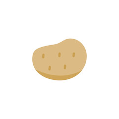 Realistic vector illustration of vegetable - potato for organic farm product and food business.