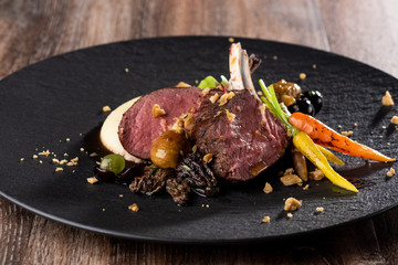 Venison Steak with vegetable