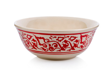 ceramic bowl isolated on white background