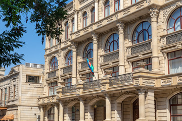 Fototapeta na wymiar Building of the accounts chamber of Azerbaijan