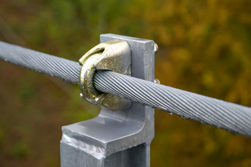 Hängeseilbrücke über dem Bärental in der Hohen Schrecke