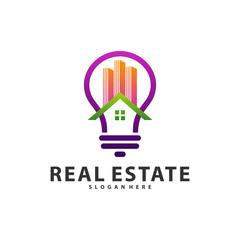 Creative Bulb City Logo Symbol Template Design Vector, Emblem, Design Concept, Creative Symbol, Icon