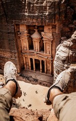 Petra (Treasury) from above